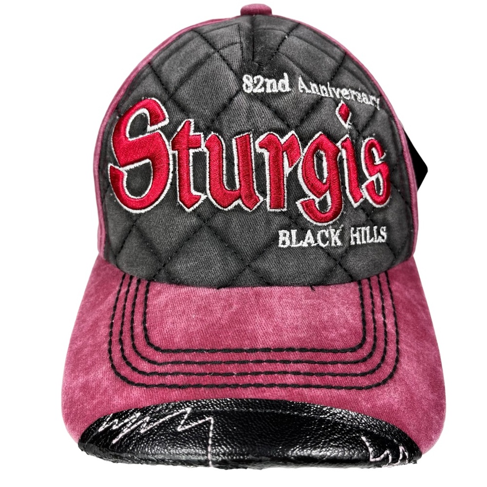 NWT Sturgis Black Hill 82nd Anniversary 2022 Distressed‎ Hat Velcro Back